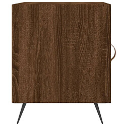 Acheter vidaXL Table de chevet chêne marron 40x40x50 cm bois d’ingénierie