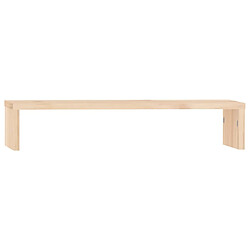 vidaXL Support pour moniteur 50x27x10 cm Bois de pin solide