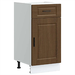 vidaXL Armoire de cuisine Porto chêne marron bois d'ingénierie