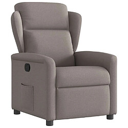 vidaXL Fauteuil inclinable Taupe Tissu