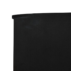 Avis vidaXL Paravent 3 panneaux Tissu 400 x 80 cm Noir