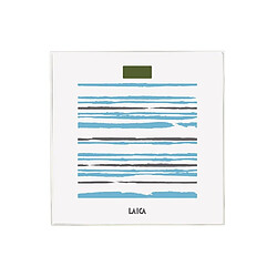 Avis Balance Numérique de Salle de Bain LAICA PS1074 Blanc A rayures Multicouleur Verre trempé 150 kg