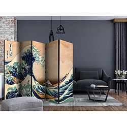 Artgeist Paravent - Hokusai: The Great Wave off Kanagawa (Reproduction) II [Room Dividers] [225x172]