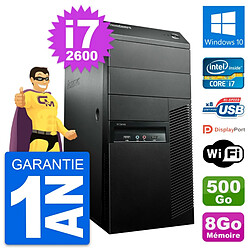 PC Tour Lenovo M91p Intel Core i7-2600 RAM 8Go Disque Dur 500Go Windows 10 Wifi - Occasion