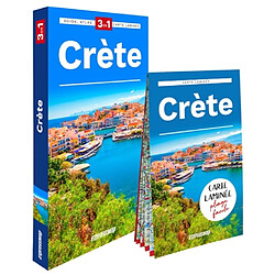 Crète : 3 en 1 : guide + atlas + carte laminée