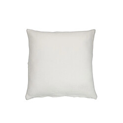 Dansmamaison Coussin Feuilles Fines Carre Polyester Blanc