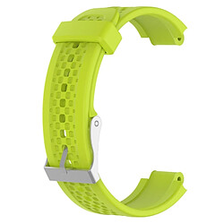 Wewoo Bracelet pour montre connectée Dragonne ajustable Garmin Forerunner 25 vert