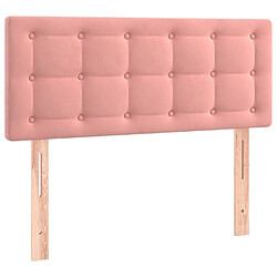 Acheter Maison Chic Tête de lit scandinave à LED,meuble de chambre Rose 100x5x78/88 cm Velours -MN20481