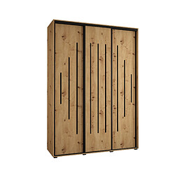 Abiks Meble Armoire Davos 12 À Portes Coulissantes 235,2/180/45 3 Portes