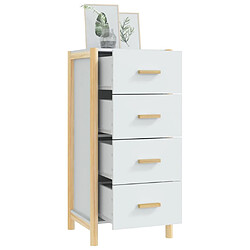 Avis vidaXL Buffet haut Blanc 42x38x90 cm Bois d'ingénierie