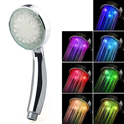 Wewoo Pommeau de douche Pomme de 7 couleurs, 5 LED sans pile