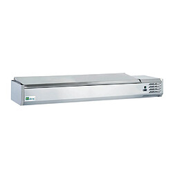 AFI COLLIN LUCY? Saladette Réfrigérée Inox à Poser - 7 bacs GN 1/3 + 1 GN 1/2 - AFI Collin Lucy