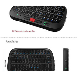 Universal RII I5 2.4G sans fil plein écran tactile mini clavier avec rouleau pas cher