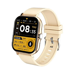 Universal Smartwatch pour IOS Femmes Bluetooth Contrôle Musique Surveillance du rythme cardiaque Hommes Smartwatch imperméable | Smartwatches 1,69 pouces (jaune)