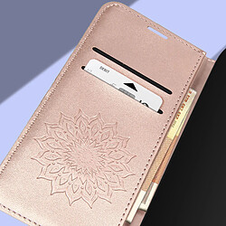 Acheter Avizar Étui Mandala Fleur pour iPhone 14 Pro Max Portefeuille Support vidéo Rose Gold