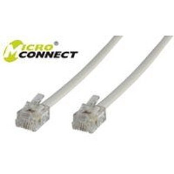 Disney Microconnect RJ12/RJ11 2 m 2 m Blanc Câble téléphonique