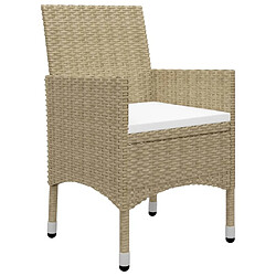 Acheter Maison Chic Ensemble de salle à manger de jardin 5 pcs,Table et chaises d'extérieur Beige -GKD322406