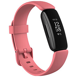 Smartwatch Fitbit inspire 2 38mm cadran noir bracelet en caoutchouc Rose bracelet Fitness