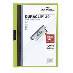 DURABLE Chemise à clip DURACLIP ORIGINAL 30, A4, vert ()