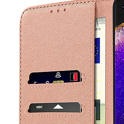 Avizar Étui pour Oppo Find X5 Clapet Portefeuille Fonction Support Vidéo Rose