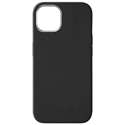 Avizar Coque pour iPhone 15 Silicone Anti-traces Recyclable Classic Case Bio Noir