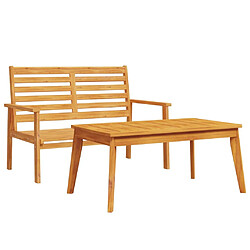 Maison Chic Ensemble de jardin,Mobilier d'extérieur,table et chaises bois massif d'acacia -GKD128878