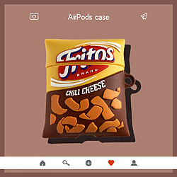 GUPBOO Airpods Coque Housse Étui Protecteur Compatible pour AirPods1/2-Chips de pommes de terre en silicone personnalisées