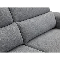 Vente-Unique Canapé 2 places relax électrique en tissu gris MACARI pas cher