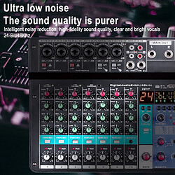 Avis Table De Mixage 8 Canaux Avec Carte Son Mobile, Réduction De Bruit, Bluetooth 5.0, Enregistrement Interne YONIS