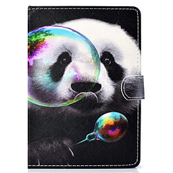 Etui en PU universel 10 pouces panda bulle de jeu pour votre Apple iPad 9.7/LG G Pad III etc