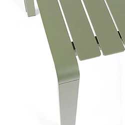 Mes Table de jardin 214x96,7x75 cm en aluminium vert - VONDEL pas cher