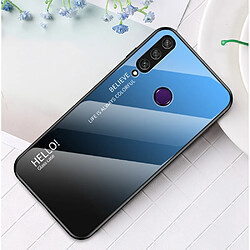 Coque en TPU dégradé de couleur bleu/noir pour votre Huawei Y6p