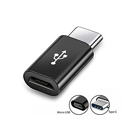 2 Adaptateur Micro USB vers USB C - Connecteur Micro USB Femelle vers USB type C Mâle pour phone Tab - Visiodirect -