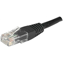 Abi Diffusion Cordon RJ45 catégorie 6 U/UTP noir - 1 m