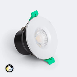 Ledkia Spot Downlight Ignifuge LED 5-8W Rond Dimmable IP65 Coupe Ø 65 mm Solid Design Blanc Sélectionnable (Neutre-Froid)