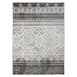 Thedecofactory ARMONI - Tapis à poils courts à motifs losanges gris 120x170