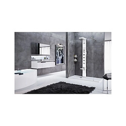 Avis Colonne de douche blanche hydromassante NOVELLINI CASCATA 3 avec siège H 209 cm