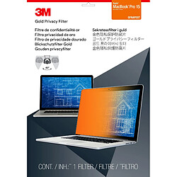 3M Filtre de confidentialité or pour Apple® MacBook Pro® 15 pouces (modèle 2016 ou plus récent)