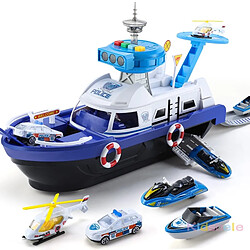 Universal Toys pour enfants Simulation orbitale Inertiel Ship Pression Cast Toy Car Music Story Toy Ship Modèle Toy Toy garçon Toy | Die -Casting Toy Car