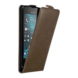 Cadorabo Coque Nokia Lumia 550 Etui en Marron