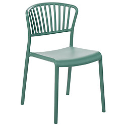 Acheter Beliani Lot de 4 chaises GELA Matière synthétique Vert menthe