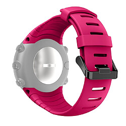 Avis Wewoo Bracelet pour montre connectée Smartwatch avec en silicone Suunto Core rose rouge