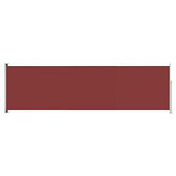 vidaXL Auvent latéral rétractable de patio 180x600 cm Rouge