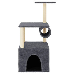 Avis Arbre à chat avec griffoirs,niche pour chat en sisal gris foncé 109,5 cm -MN69274