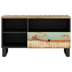 Maison Chic Meuble TV scandinave - Banc TV pour salon 80x33x46 cm bois de récupération et d'ingénierie -MN12368 pas cher