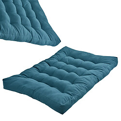 Avis Coussin pour canapé palette Comfy In/Outdoor Turquoise [en.casa]