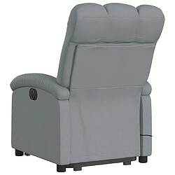 Acheter Maison Chic Fauteuil Relax pour salon, Fauteuil inclinable de massage électrique Gris clair Tissu -GKD87173