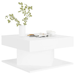 Acheter Maison Chic Table basse pour salon | Table à café Blanc 57x57x30 cm Aggloméré -GKD92080