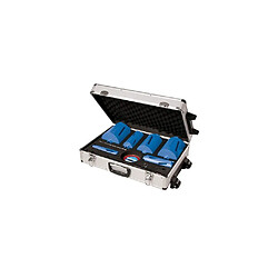 Coffret 6 couronnes diamantées béton ø 38, 52, 65, 107, 117 et 127 mm + 2 disques diamant D. 115 mm - 427650 - Silverline