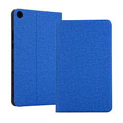 Wewoo Housse Coque Étui de protection universel en TPU toile tissée pour Huawei Honor Tab 5 8 pouces / Mediapad M5 Lite 8 poucesavec support Bleu